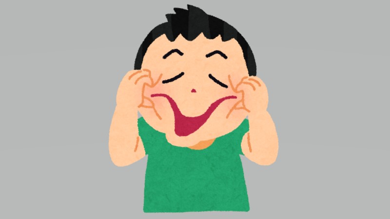 顔が…めり込んでる…